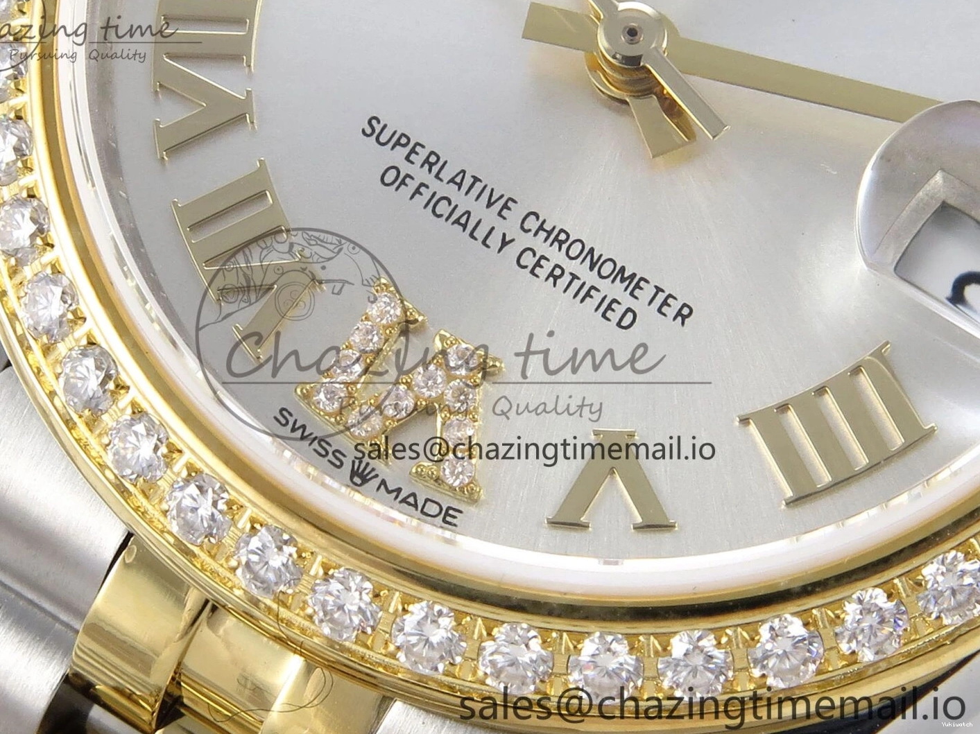 31 Best Jubilee Edition JARF 904L Silver on Bracelet DateJust SS 278383RBR YG Dial Roman Steel Diamonds HZ2236 1:1 1219